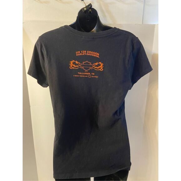 HD Harley Davison Wings Studs Large? scoop tshirt - Picture 8 of 8